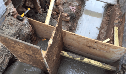 groundworks in progress