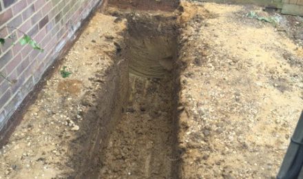 groundworks in progress